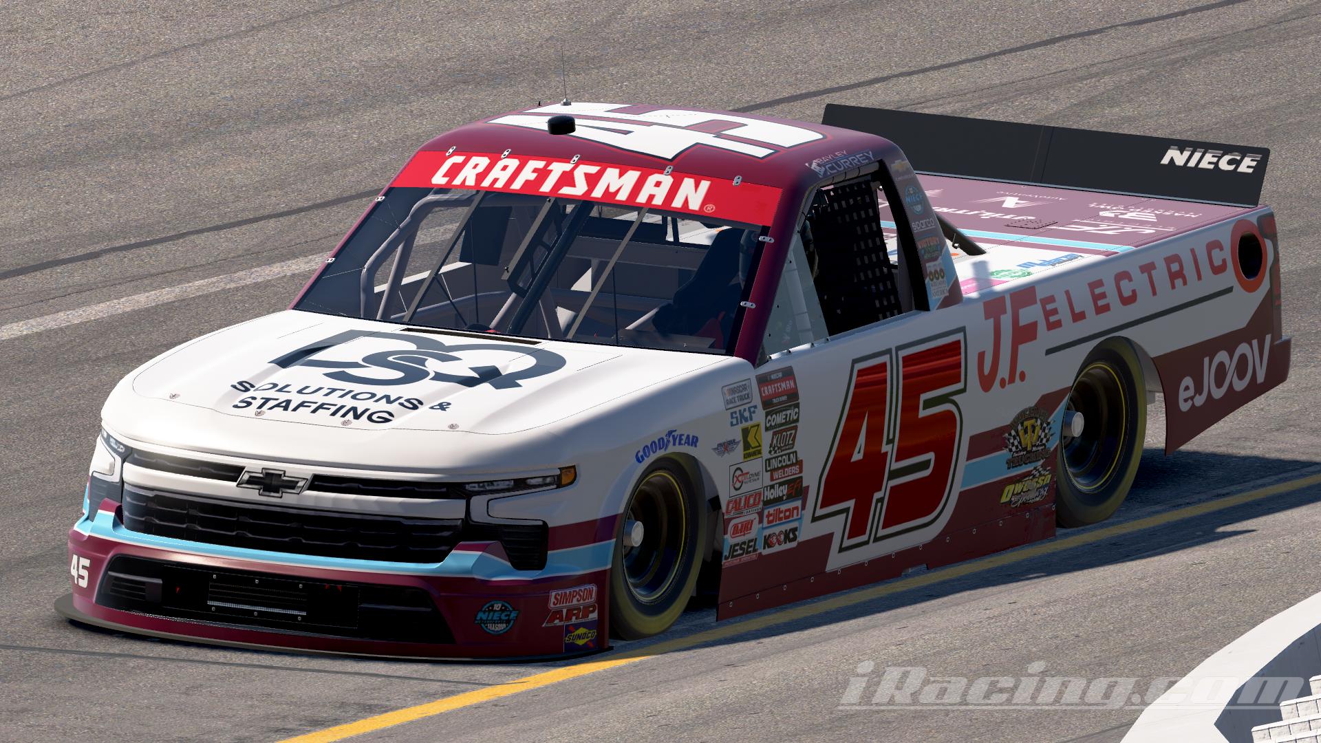 Preview of 2025 Bayley Currey DQS Solutions & Staffing Co-Branded Chevrolet Silverado RST by Leighton B Sibille