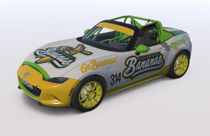 Preview of Savannah Bananas MX-5 by Greg B Clark