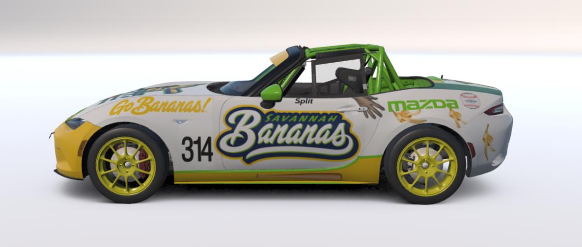 Preview of Savannah Bananas MX-5 by Greg B Clark