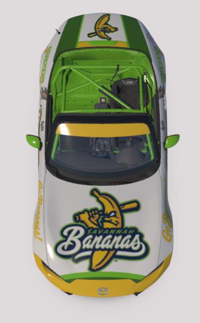 Preview of Savannah Bananas MX-5 by Greg B Clark