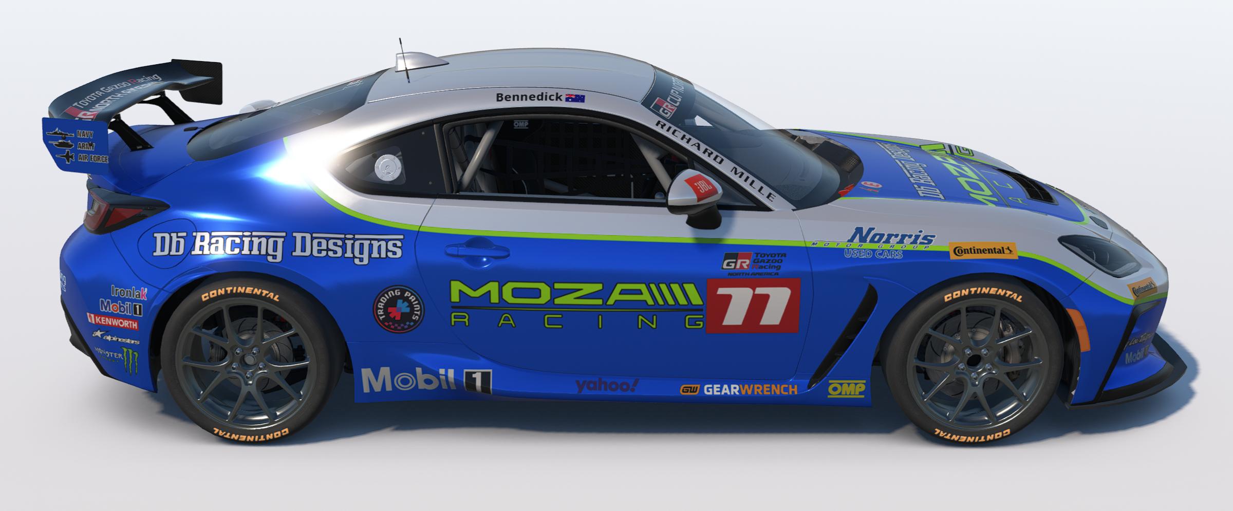 Preview of 2025 DB Racing Designs/MOZA Racing/Norris Motor Group Used Cars Toyota GR86 by Drew Bennedick