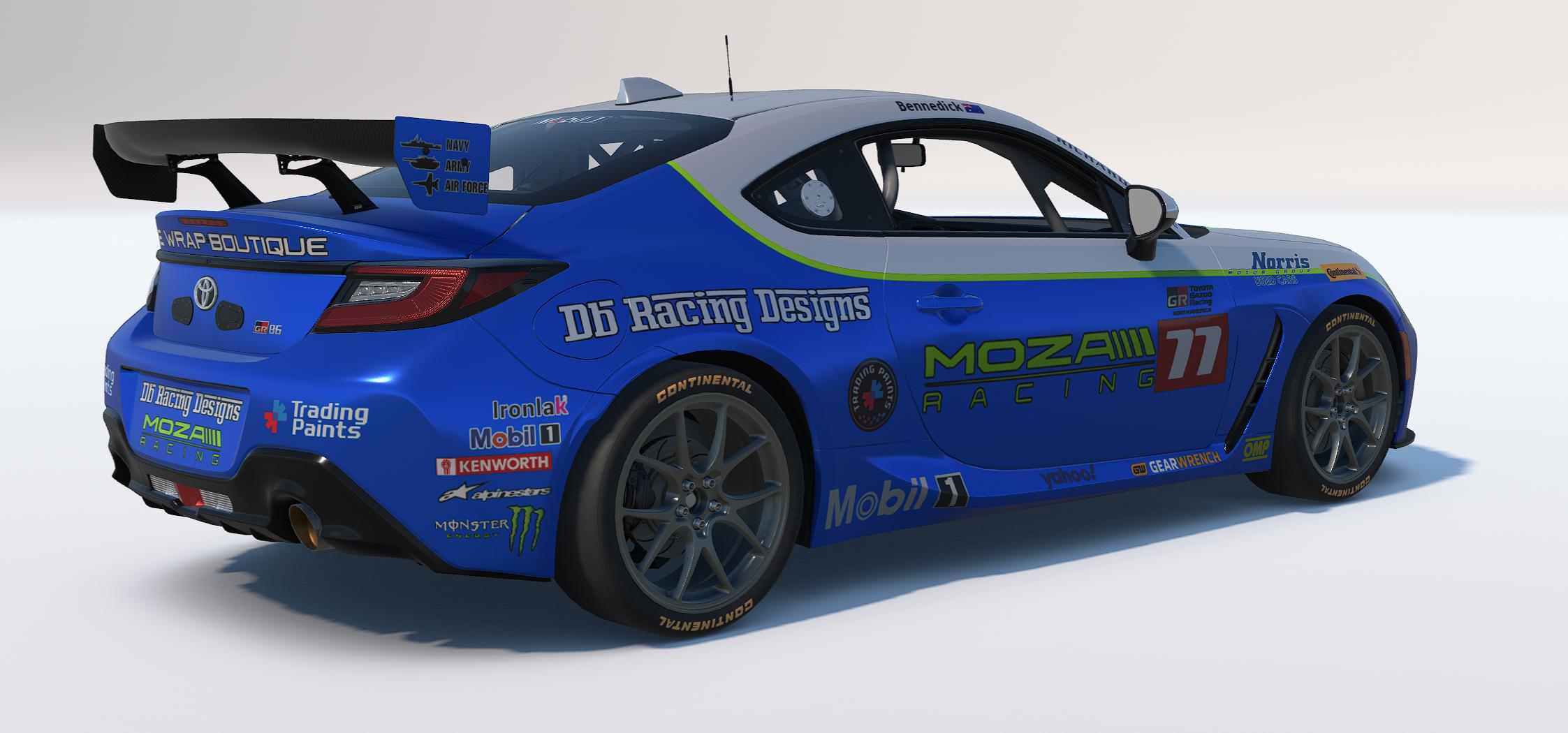 Preview of 2025 DB Racing Designs/MOZA Racing/Norris Motor Group Used Cars Toyota GR86 by Drew Bennedick