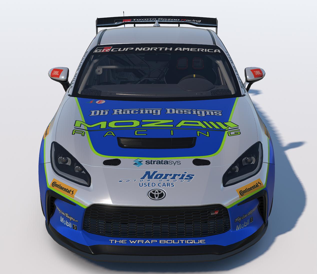 Preview of 2025 DB Racing Designs/MOZA Racing/Norris Motor Group Used Cars Toyota GR86 by Drew Bennedick