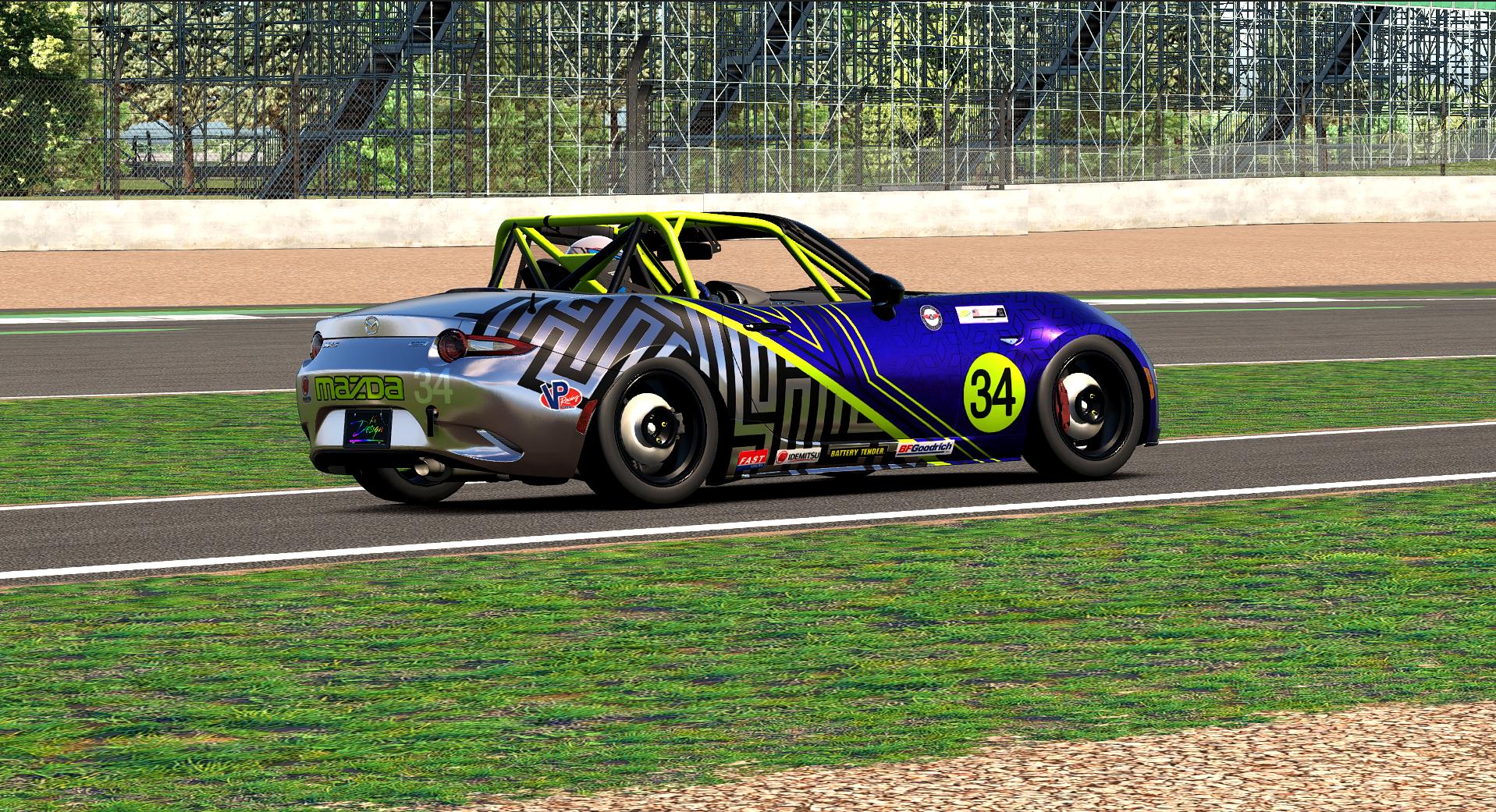 Preview of Mazda Mx5 Carbon Yellow Purple Chrome Sim Lines by Kevin W.