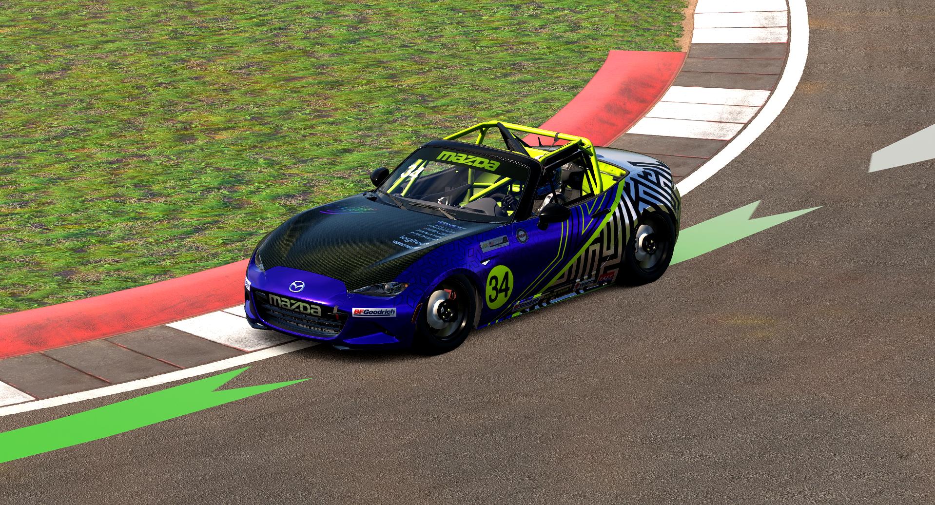 Preview of Mazda Mx5 Carbon Yellow Purple Chrome Sim Lines by Kevin W.
