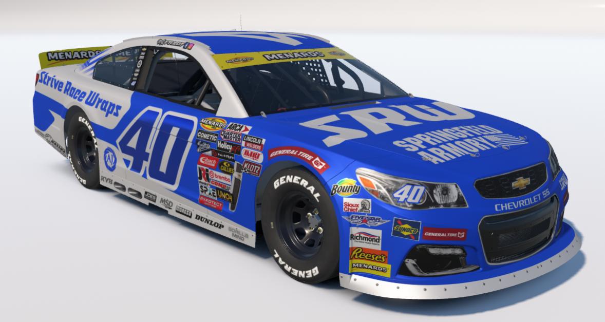 Preview of Matt Frady SRW ARCA Car Blue Chevy by Kale McClenny