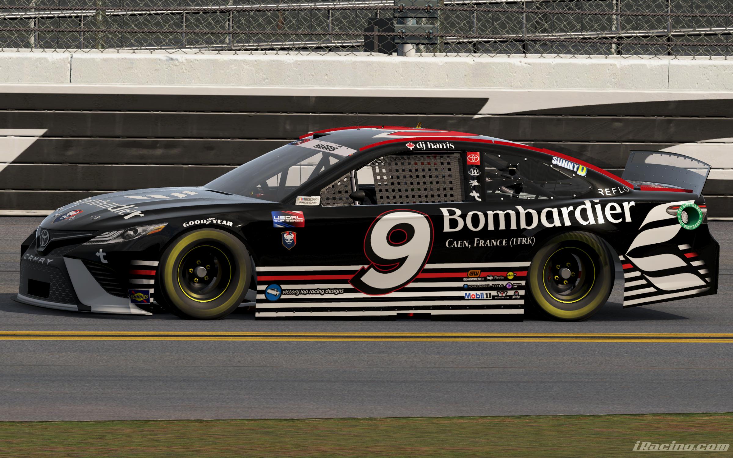 Preview of #9 - DJ Harris Bombardier "SM Caen 24/25 Away" Toyota Camry by Darrel Harris