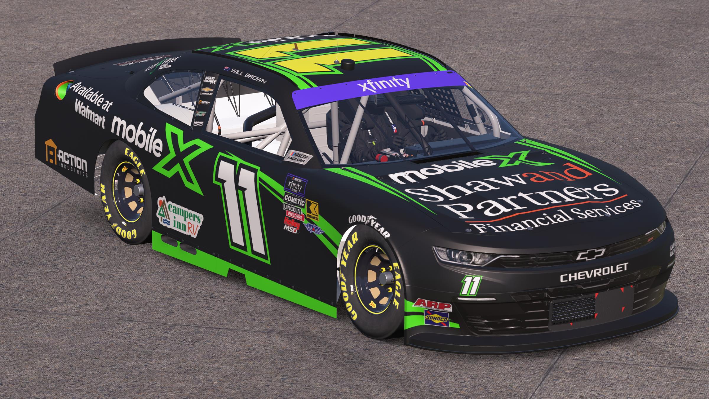 Preview of Will Brown Kaulig Racing Mobile X Shaw and Partners by Mick J.