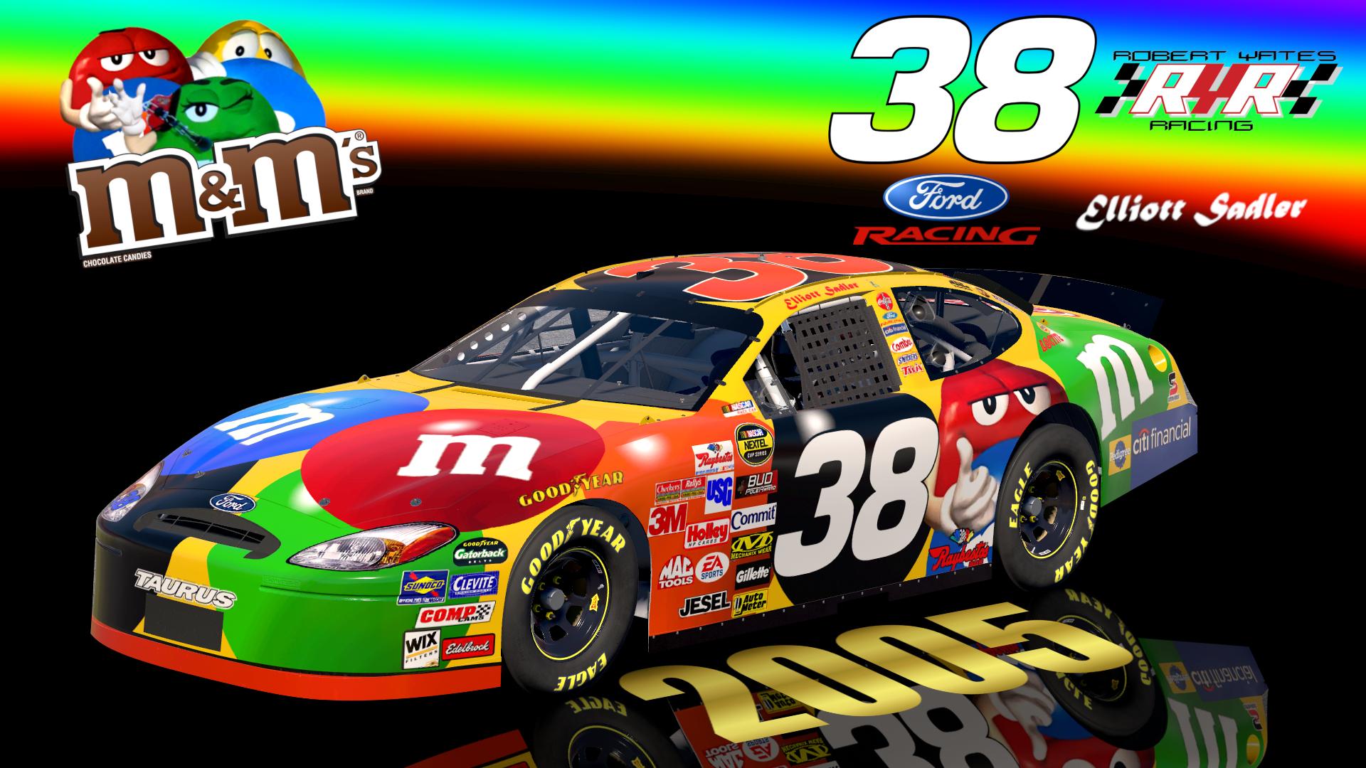 Preview of (SS) 2005 #38 Elliott Sadler M&Ms Ford Taurus Sim Stamped Number by Christian Budd