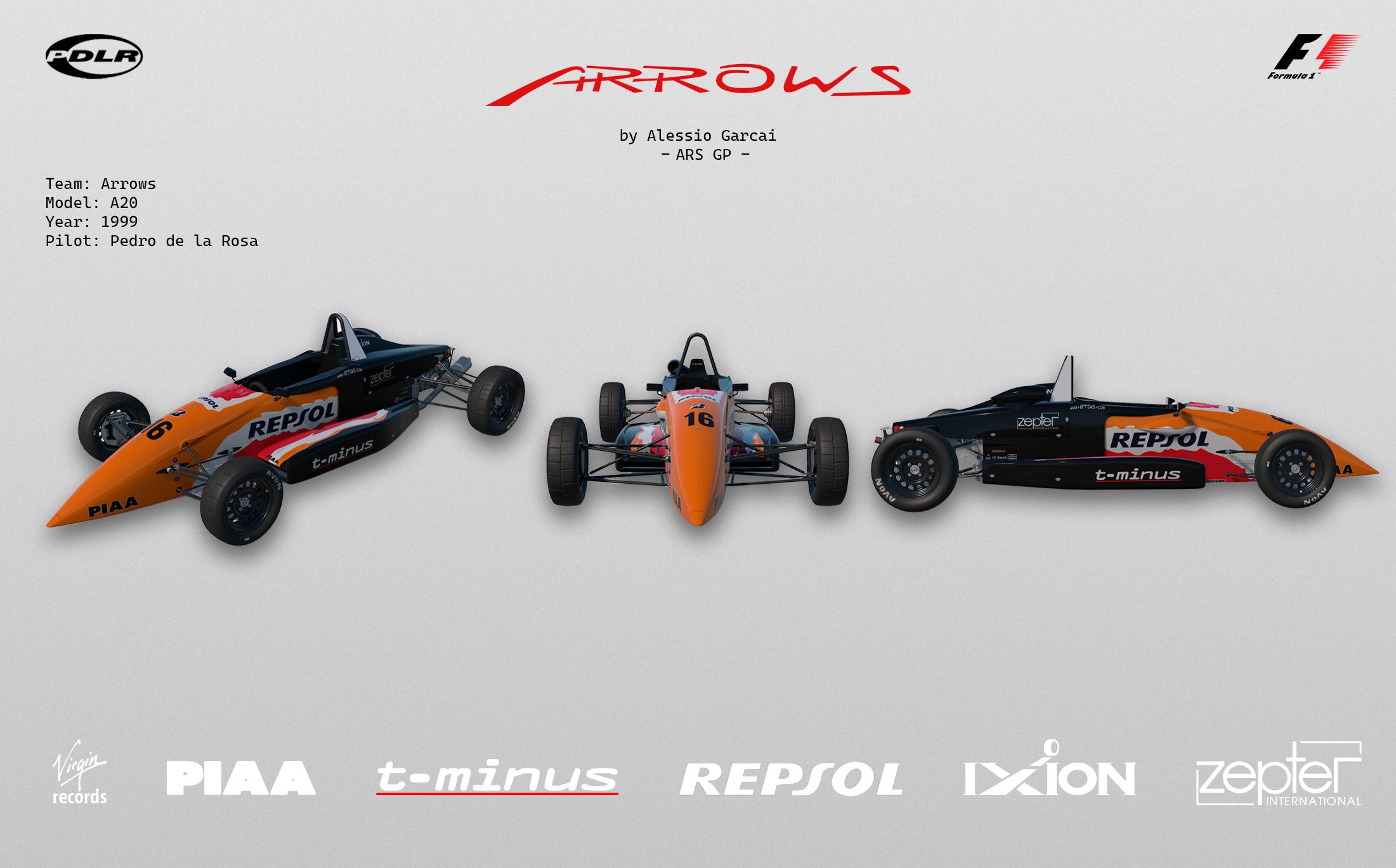 Preview of Arrows A20 - Pedro de la Rosa - 1999 by Alessio Garcai
