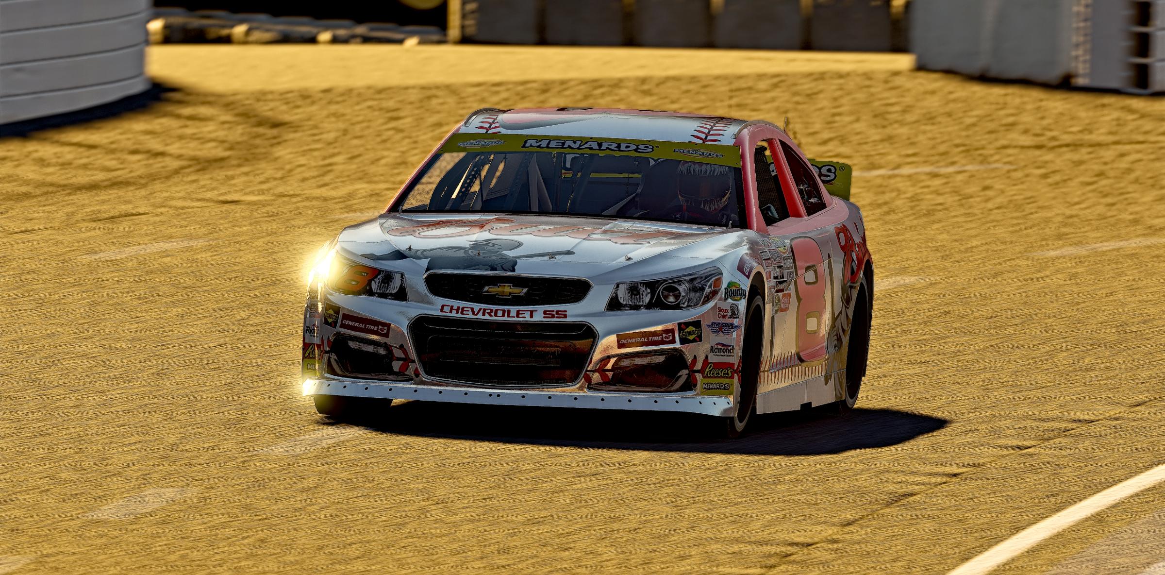 Preview of Dale Jr Fictional Budweiser Baseball Car No Number by Jeff Slaughter