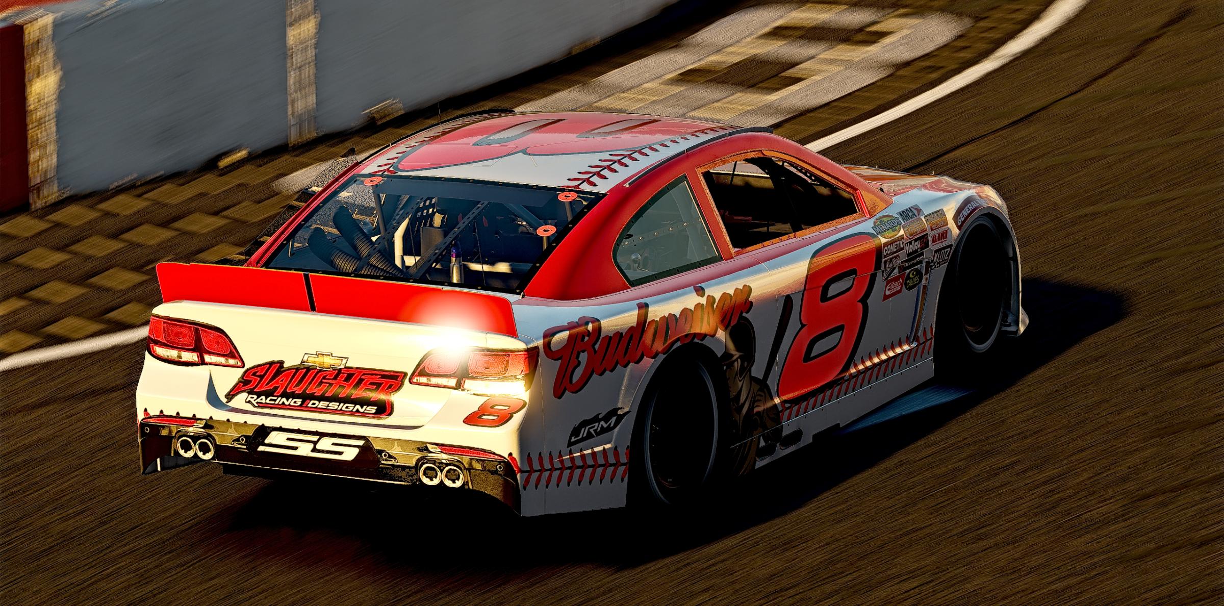Preview of Dale Jr Fictional Budweiser Baseball Car No Number by Jeff Slaughter