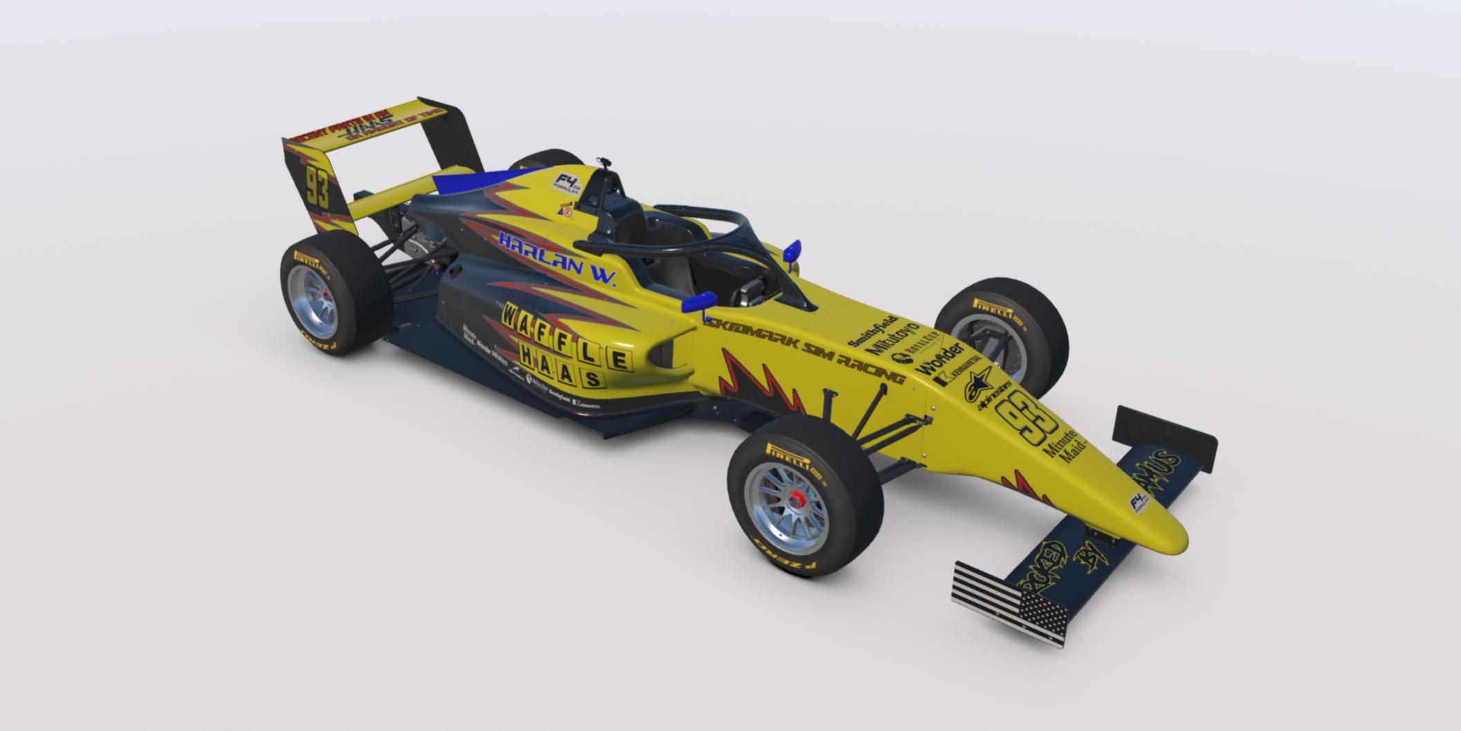 Preview of Harlans Waffle Haas F4 Livery by Clyde Simmons