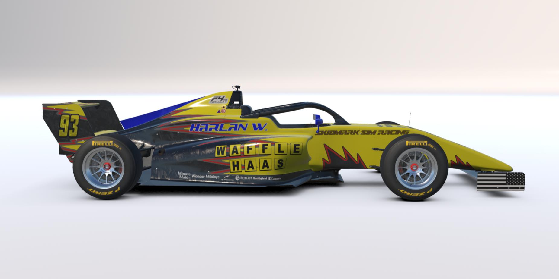 Preview of Harlans Waffle Haas F4 Livery by Clyde Simmons