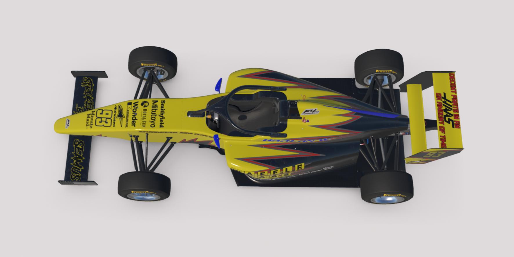 Preview of Harlans Waffle Haas F4 Livery by Clyde Simmons
