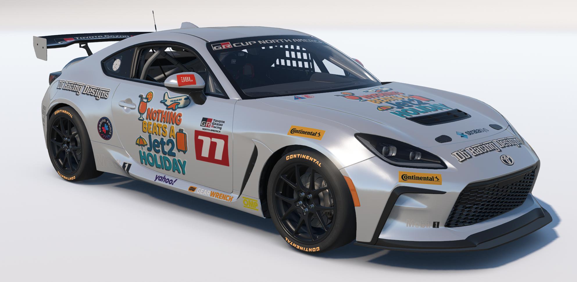 Preview of Nothing Beats a Jet2 Holiday/DB Racing Designs Toyota GR86 Livery by Drew Bennedick