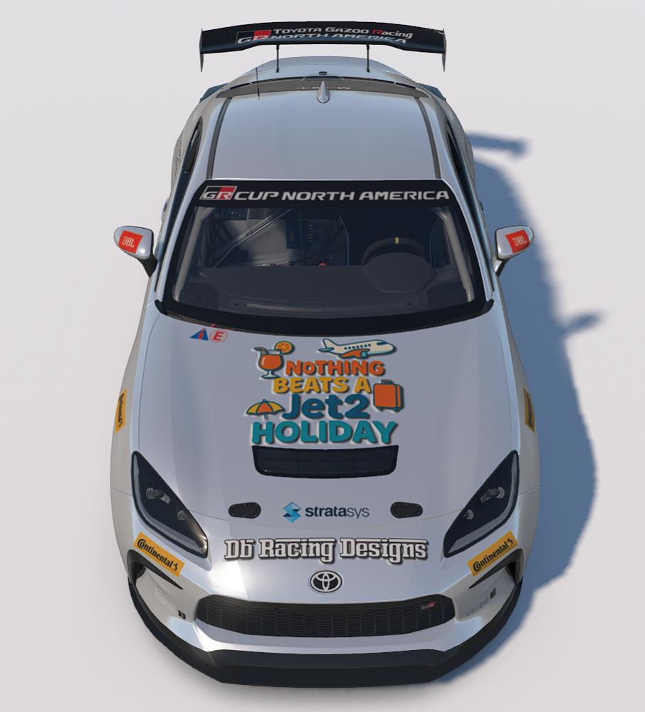 Preview of Nothing Beats a Jet2 Holiday/DB Racing Designs Toyota GR86 Livery by Drew Bennedick