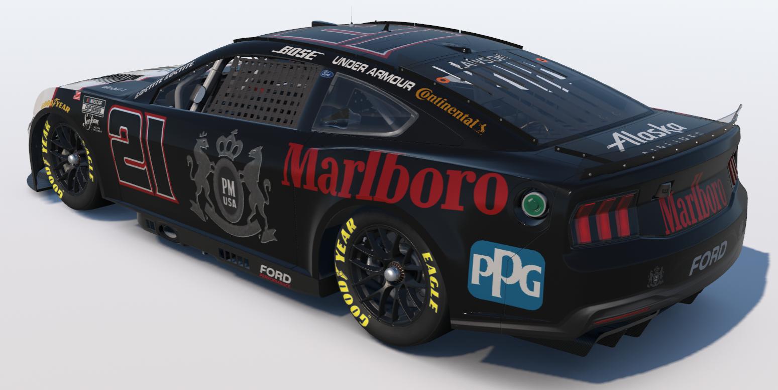 Preview of Marlboro Black NASCAR Cup Series Next Gen Ford Mustang by Ronald Lawson2