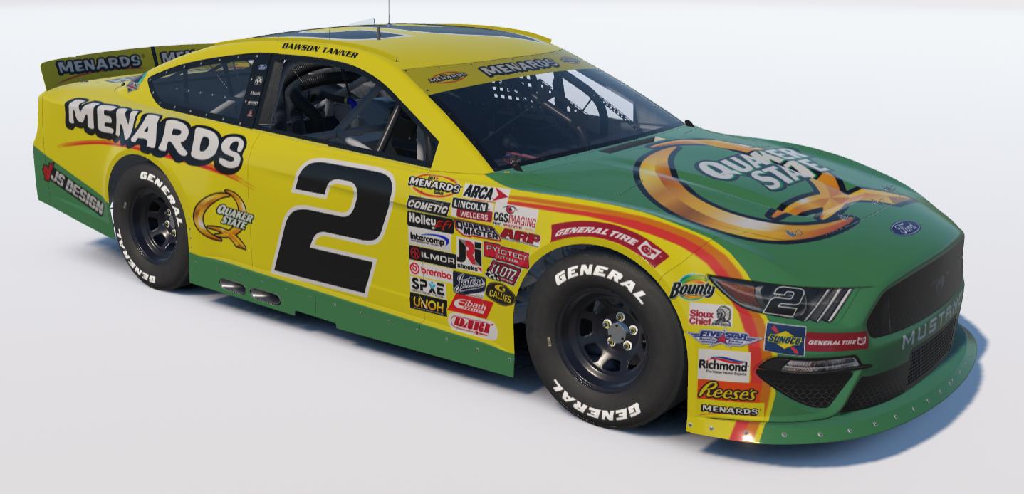Preview of #2 Quaker State//Menards Ford Mustang by Jordan S.