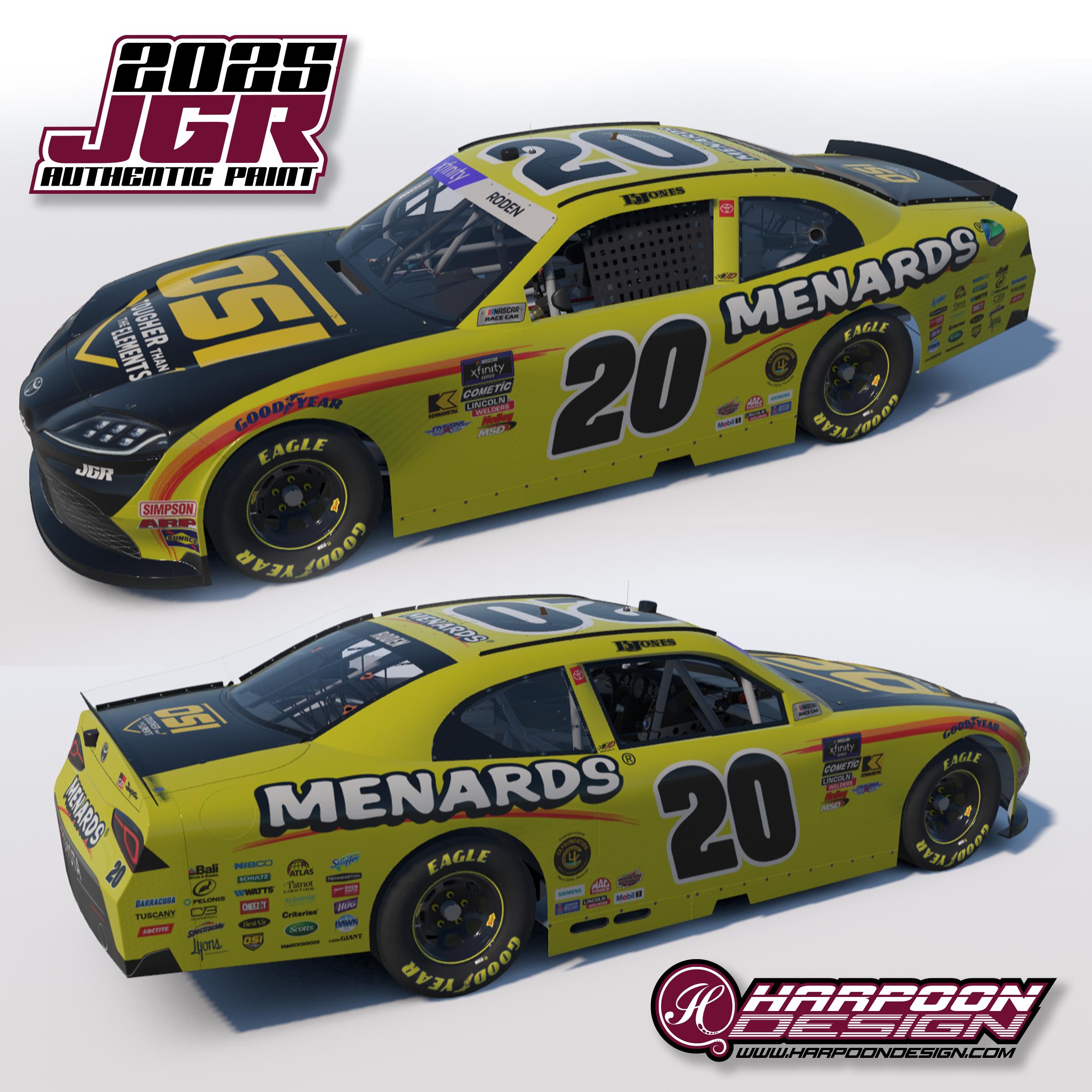 Preview of 2025 Brandon Jones Menards OSI Toyota Supra by Brantley Roden