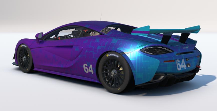 Preview of Pink and Blue McLaren 570s GT4 by William Lira