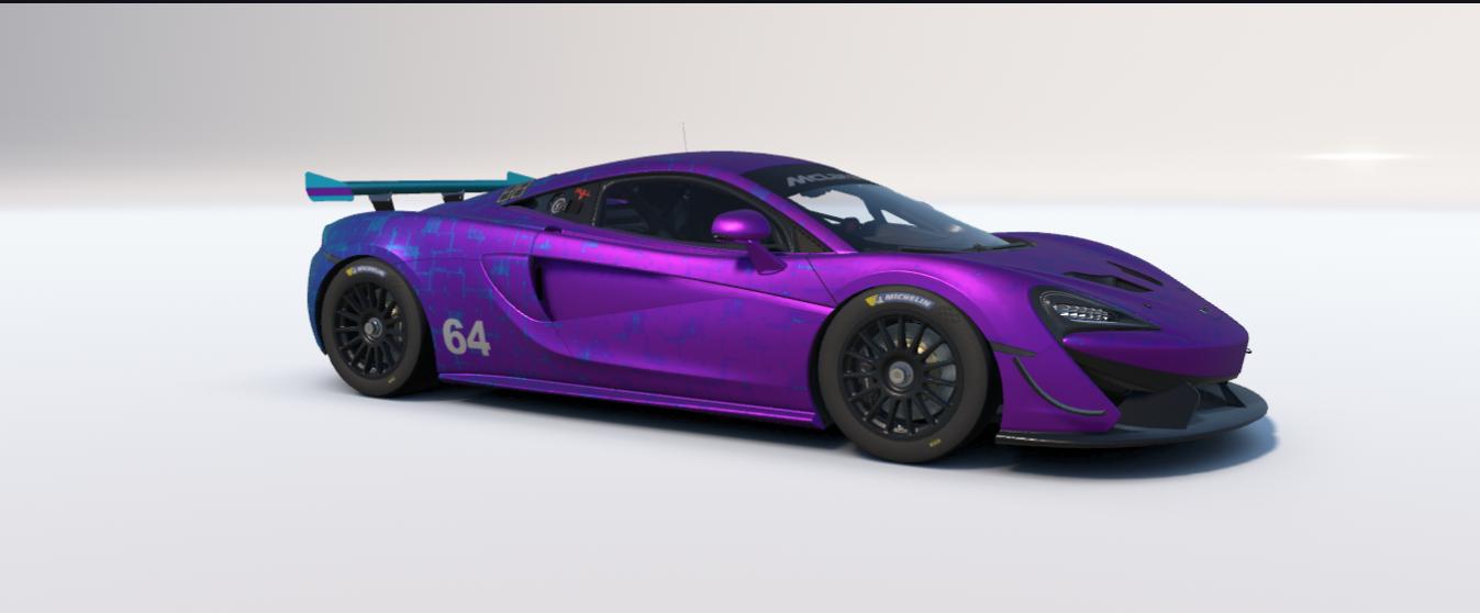 Preview of Pink and Blue McLaren 570s GT4 by William Lira