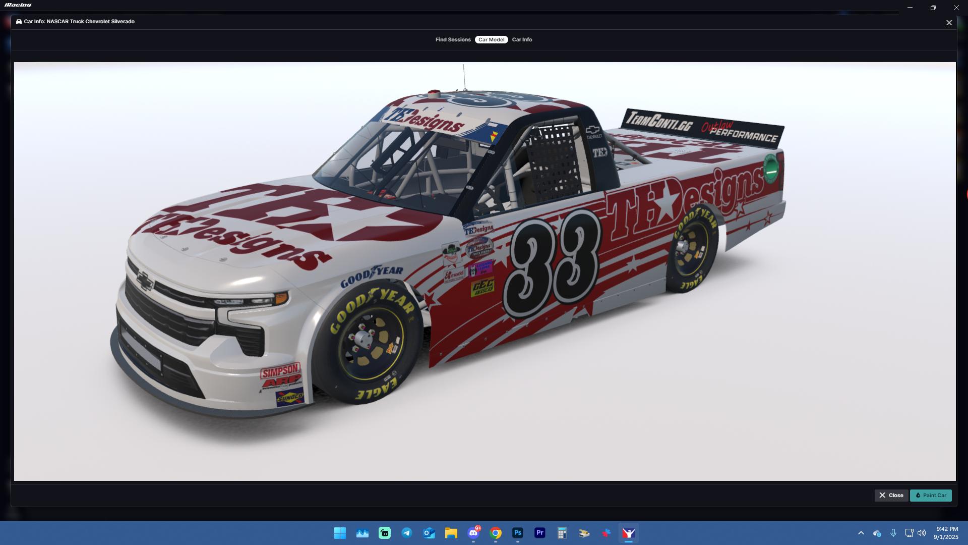 Preview of #33 - C Craighead - TH Designs - GEC TH Designs Truck Series - 2025 by Teejay Handley