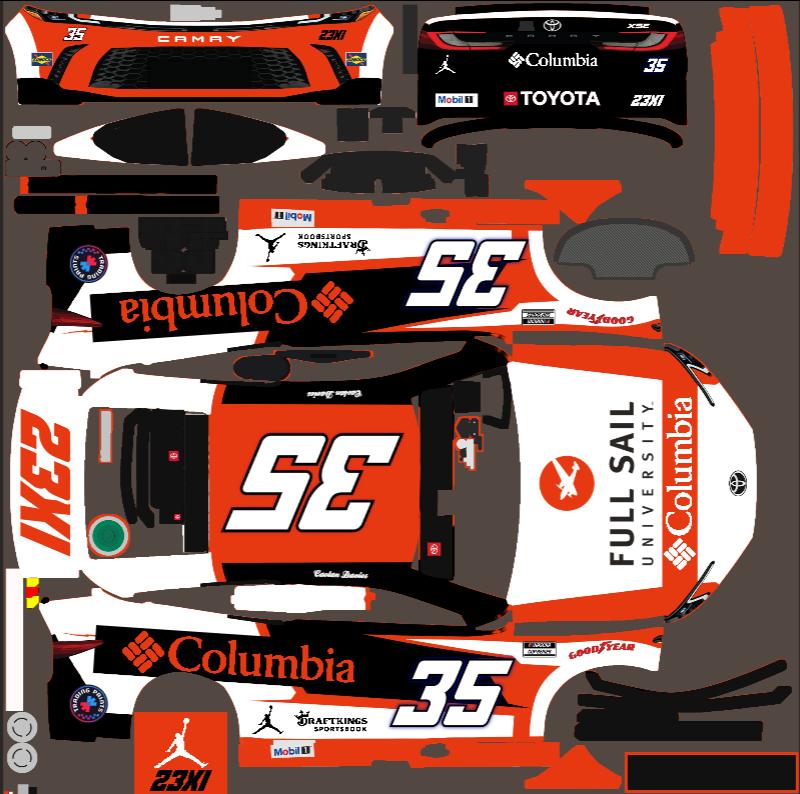 Preview of Fantasy 23XI Full Sail #35 Next Gen Toyota by Caolan D.