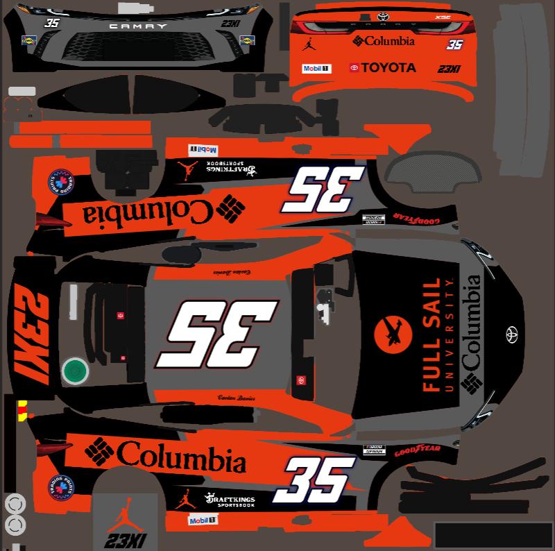 Preview of Fantasy 23XI Full Sail #35 Next Gen Toyota Night by Caolan D.