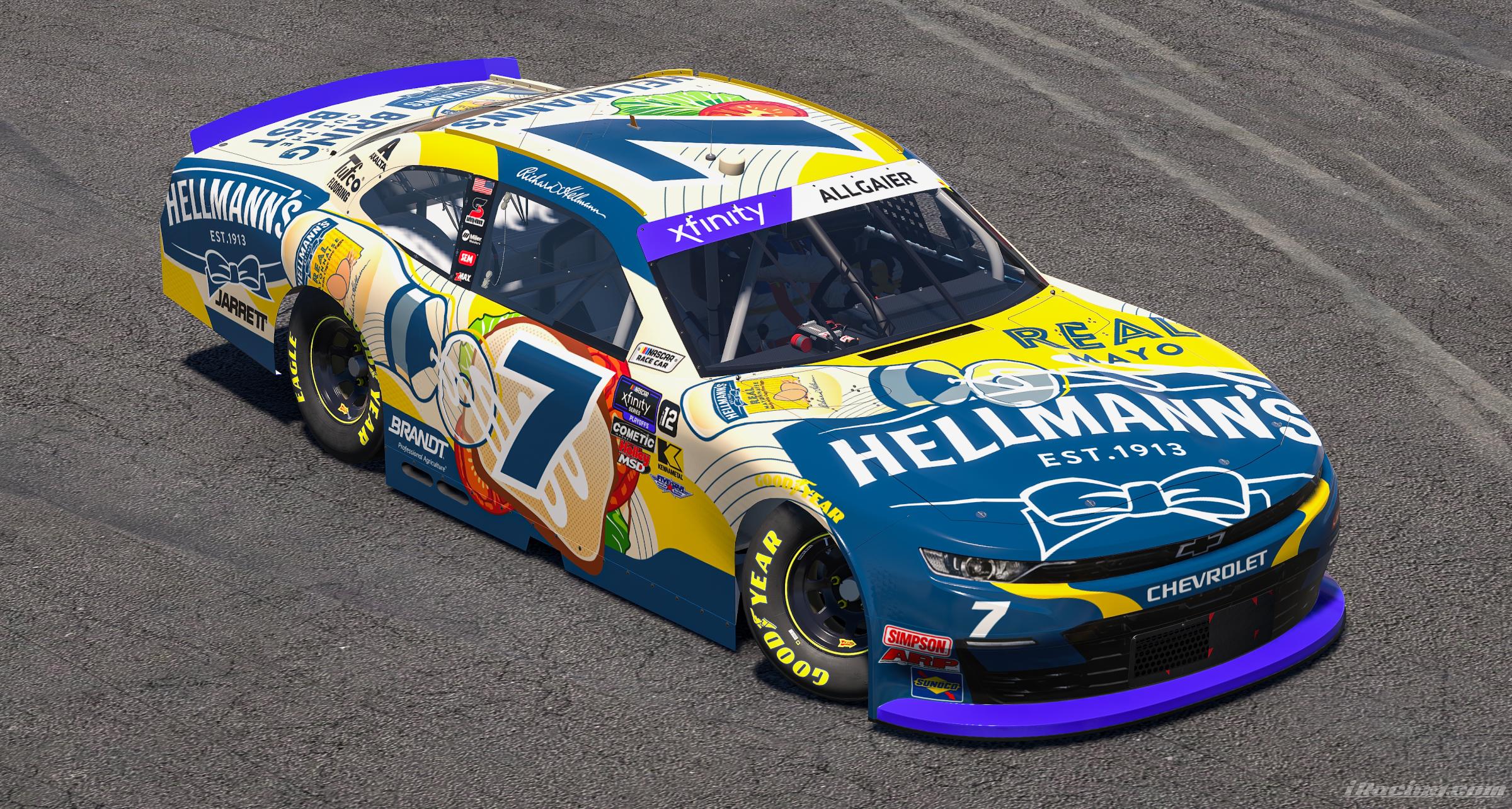 Preview of 2025 Justin Allgaier Hellmanns Squeeze Bottle Chevrolet by Ryan A Williams