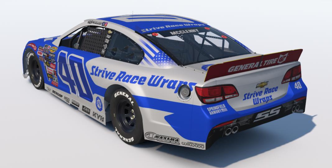 Preview of Matt Frady SRW ARCA Car Blue Chevy (banner) by Kale McClenny