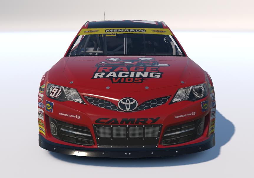 Rage Racing Vids ARCA Toyota Camry by Zachary K. - Trading Paints