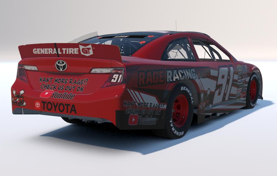 Rage Racing Vids ARCA Toyota Camry by Zachary K. - Trading Paints