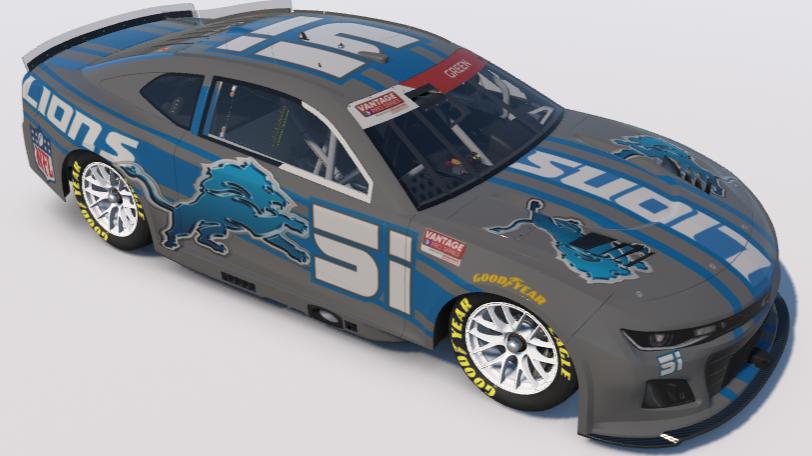 Preview of Vantage Lions NFL paint by Jonathan Green3