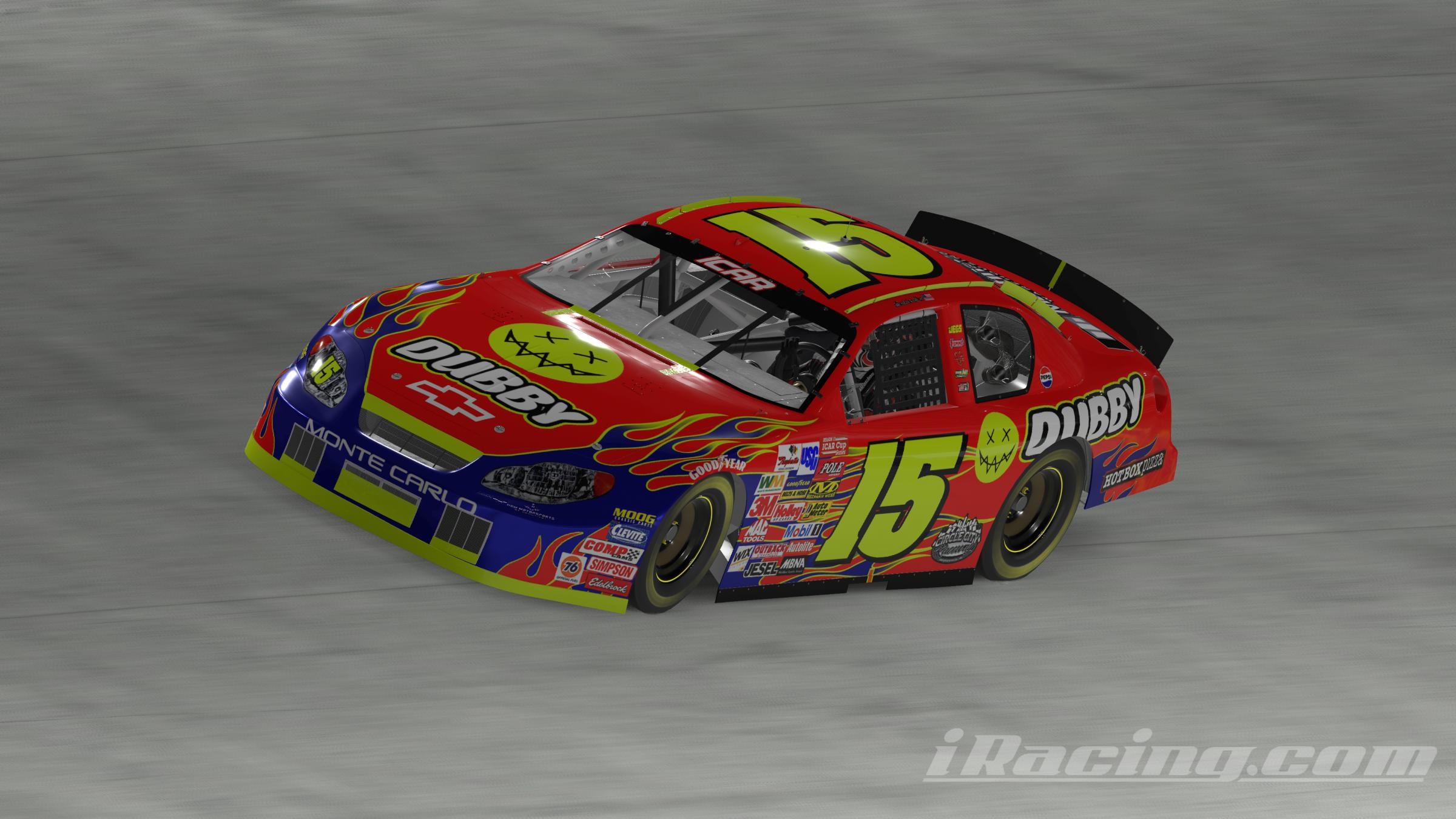 Preview of My #15 ICAR Gen 4 Monte Carlo Dubby Energy Short Track scheme by Kendrick Hom