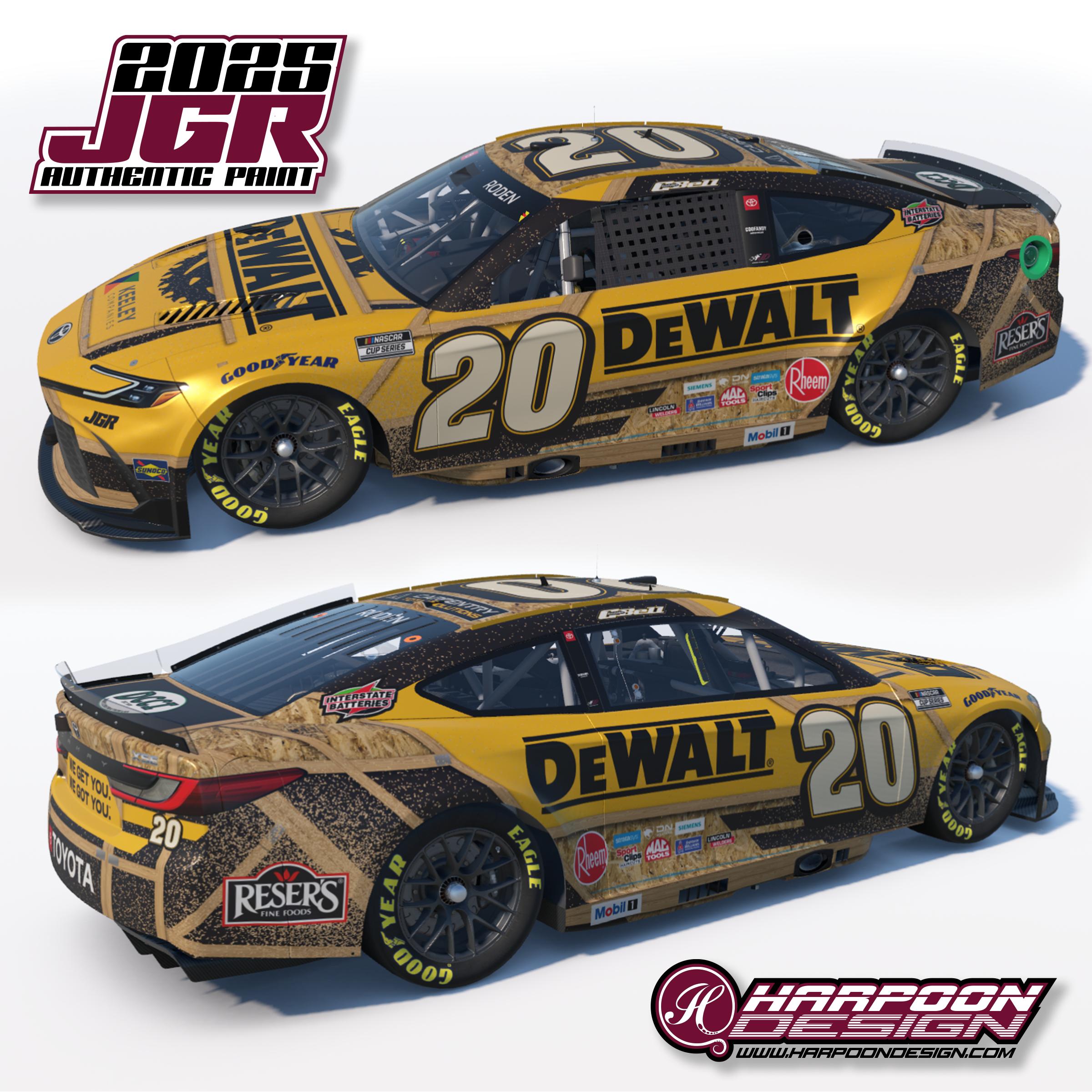 Preview of 2025 Christopher Bell Dewalt Carpentry Camry by Brantley Roden