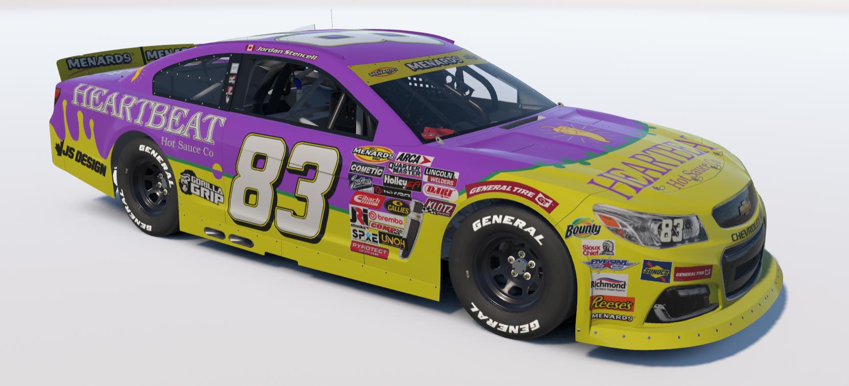 Preview of #83 Heartbeat Hot Sauce Chevy SS Throwback Paint by Jordan S.