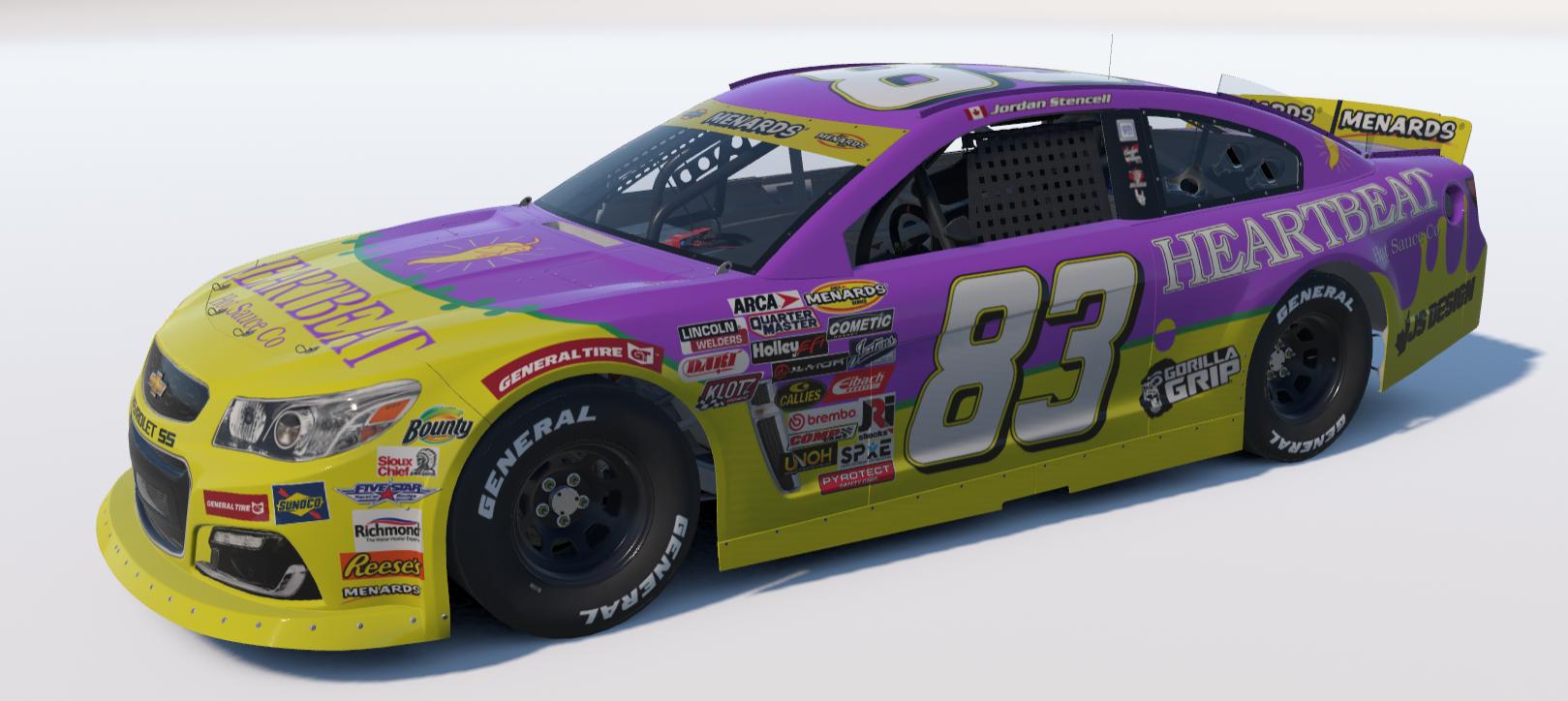 Preview of #83 Heartbeat Hot Sauce Chevy SS Throwback Paint by Jordan S.