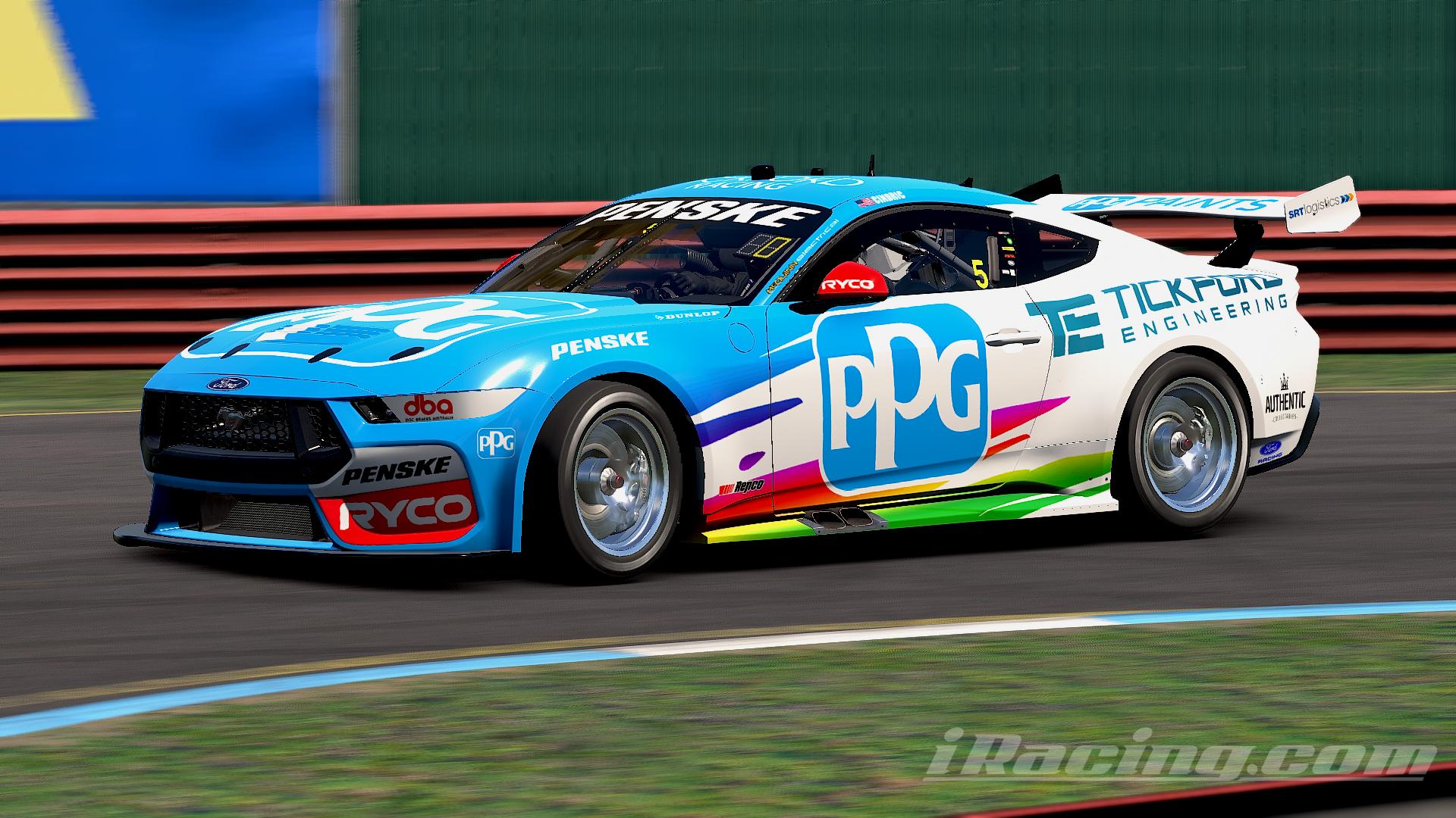 Preview of Austin Cindric PPG Supercars Mustang Concept by Patrick O.