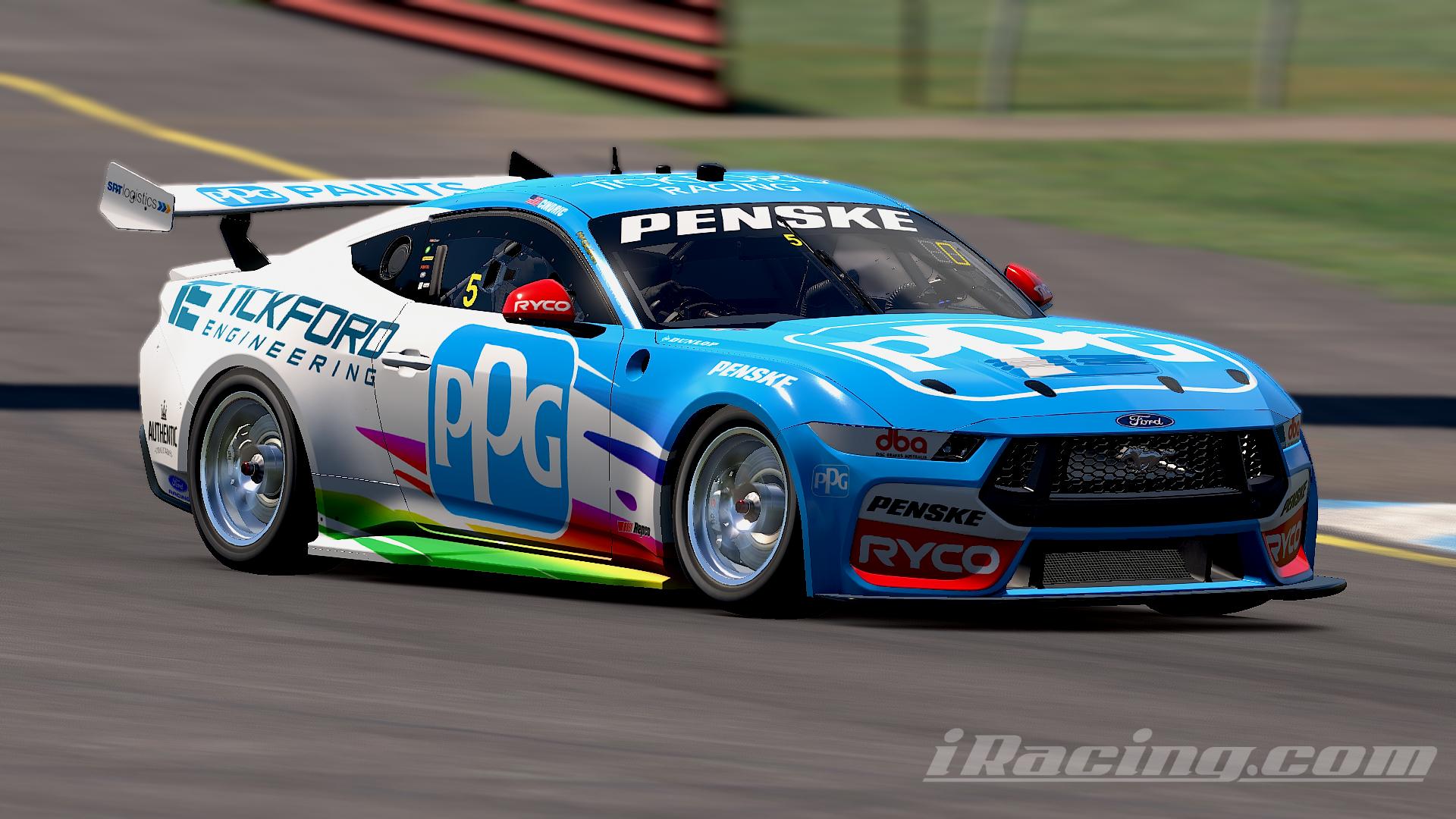 Preview of Austin Cindric PPG Supercars Mustang Concept by Patrick O.