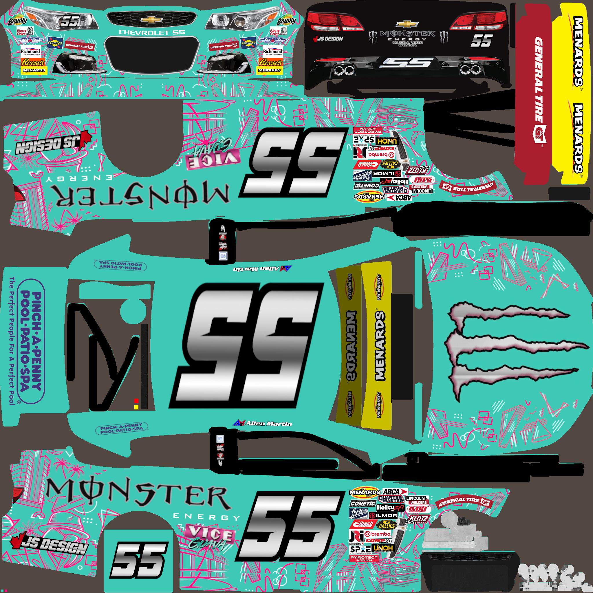 Preview of #55 Monster Energy Vice Guava Chevy SS by Jordan S.