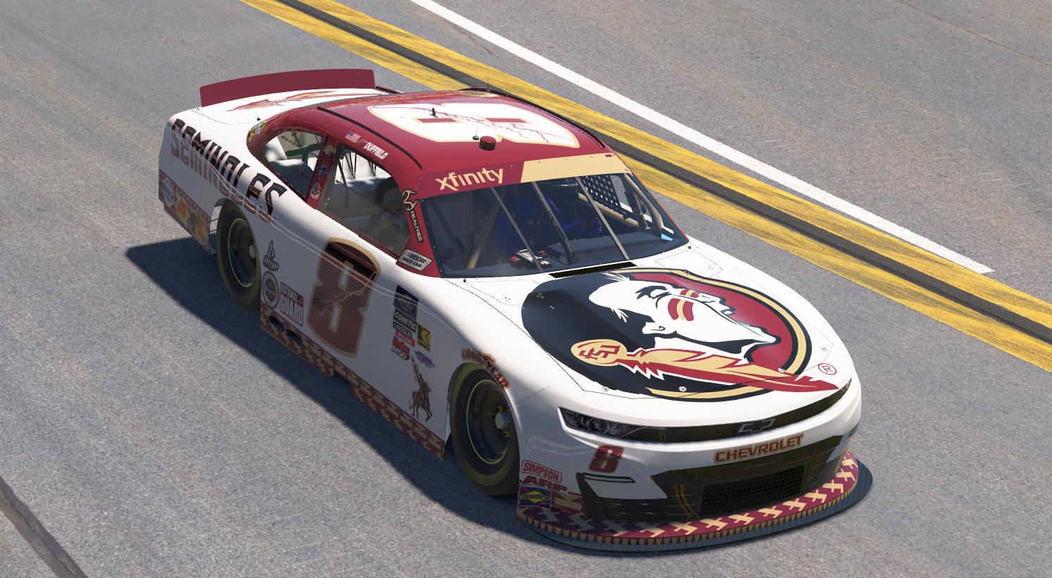 Preview of Xfinity Car FSU White by Andrew Duffield2