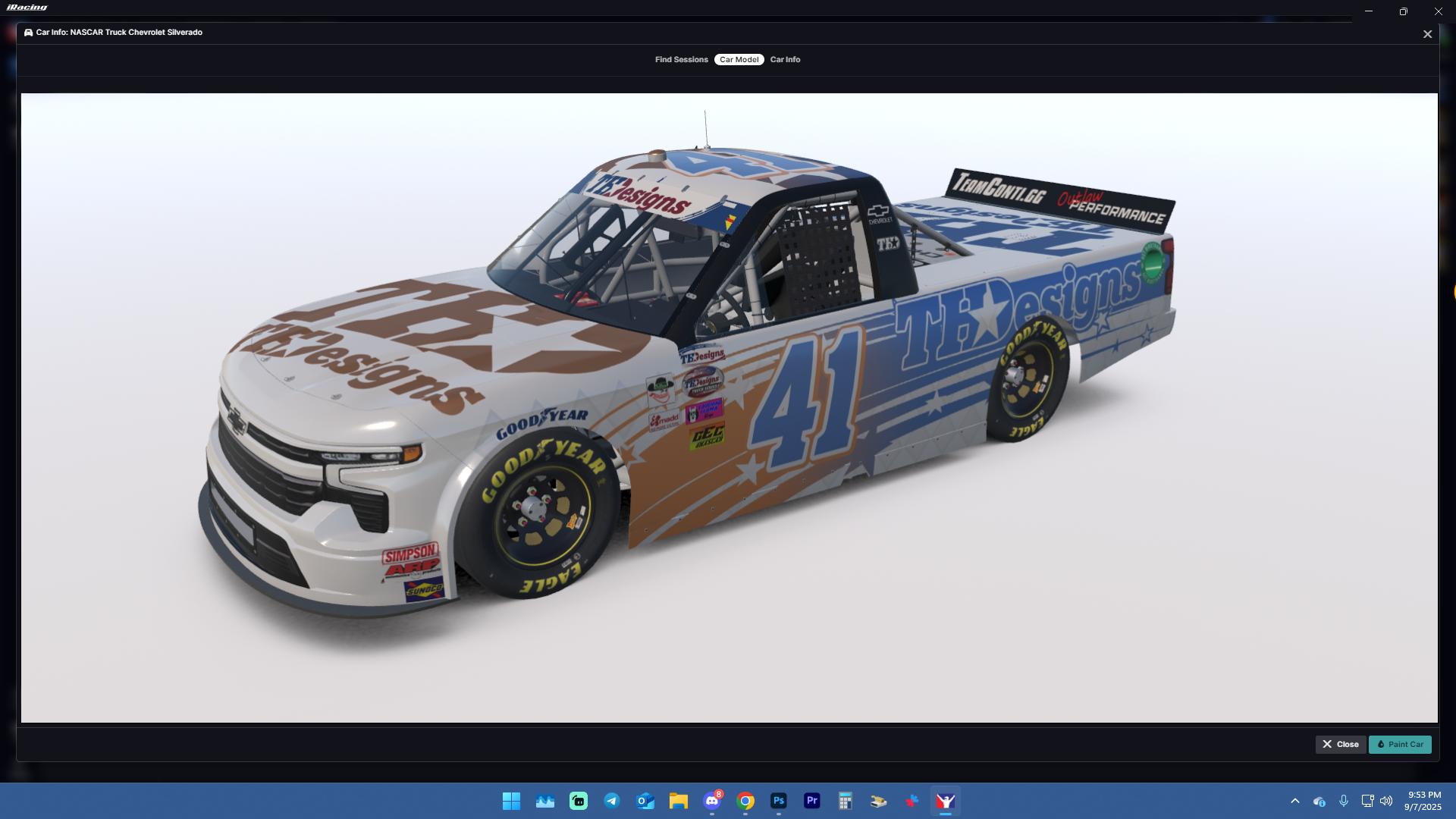 Preview of #41 - David Katze - TH Designs - GEC TH Designs Truck Series - 2025 by Teejay Handley