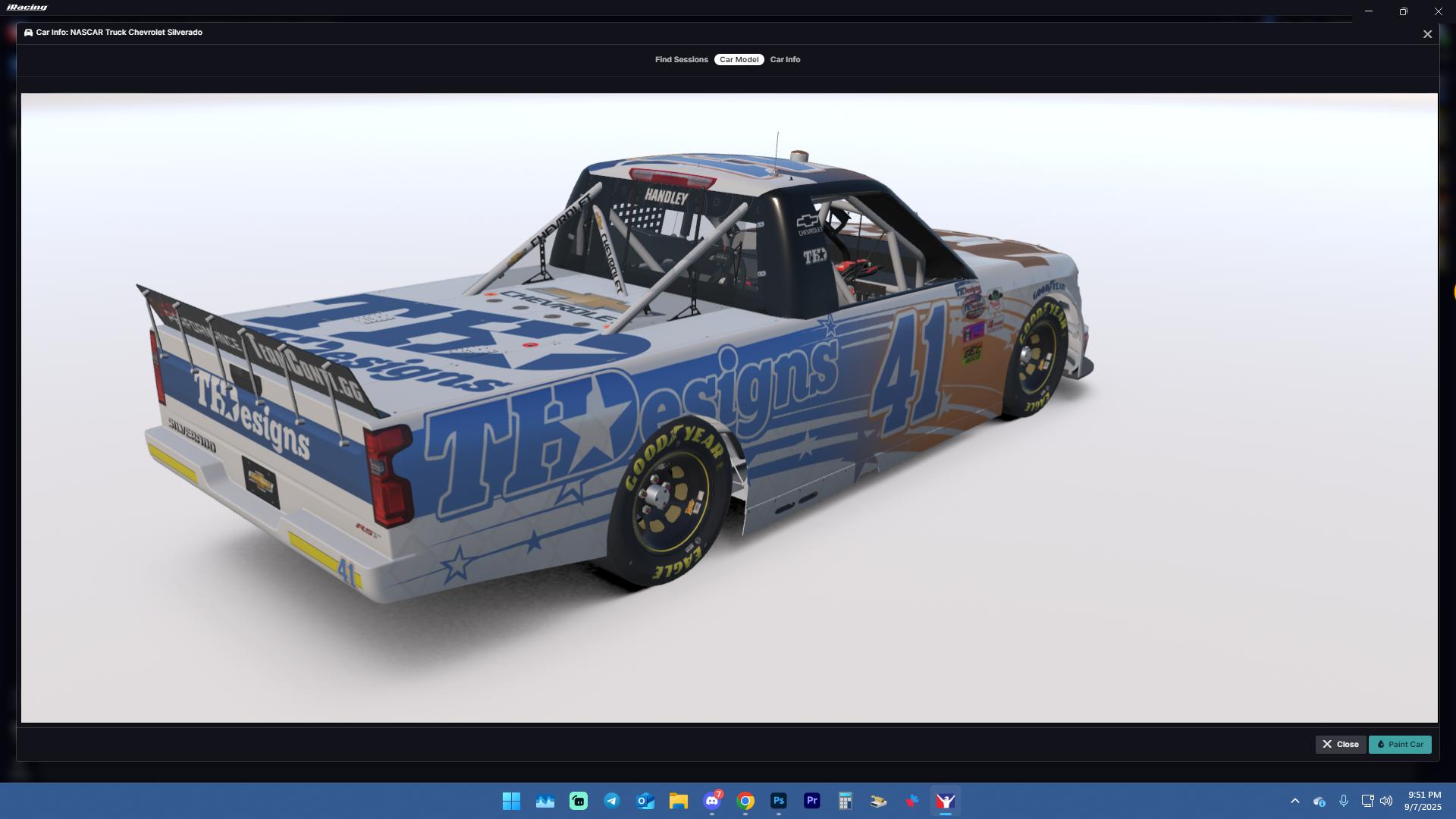 Preview of #41 - David Katze - TH Designs - GEC TH Designs Truck Series - 2025 by Teejay Handley