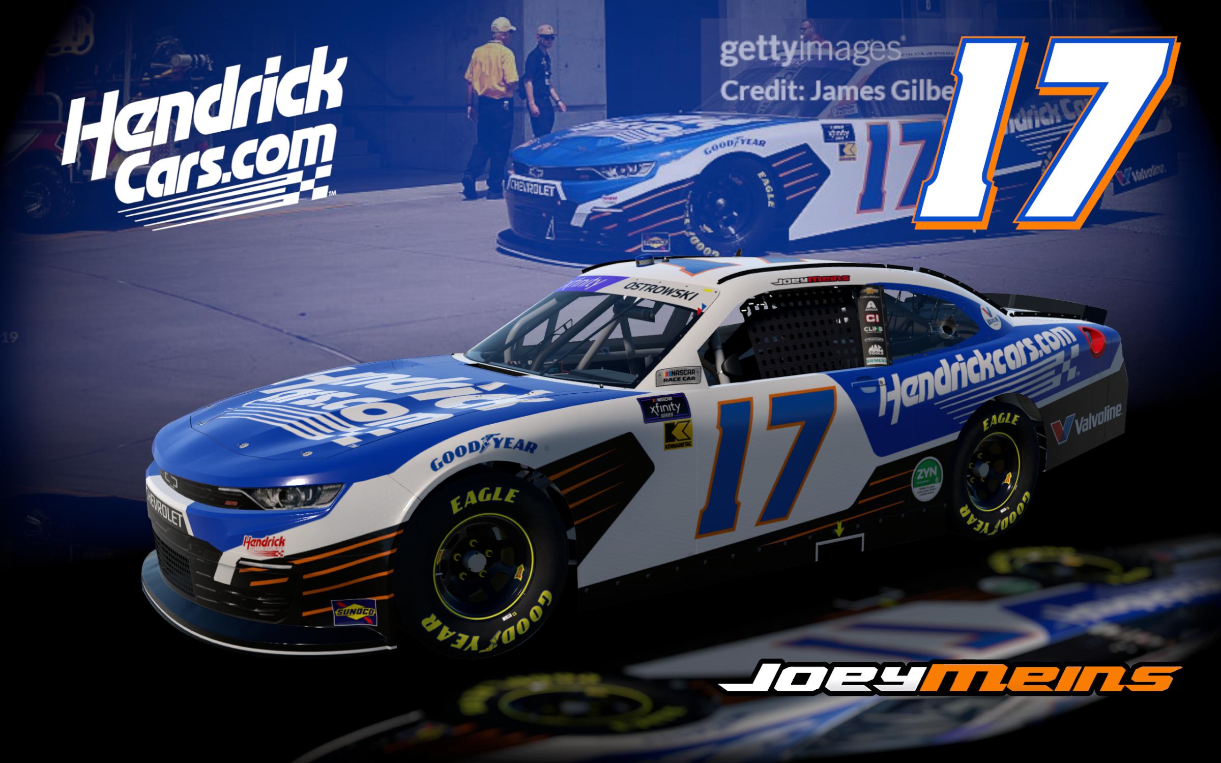 Preview of Joey Meins 2025 Hendrick Cars Xfinity Camaro by Nathaniel O.
