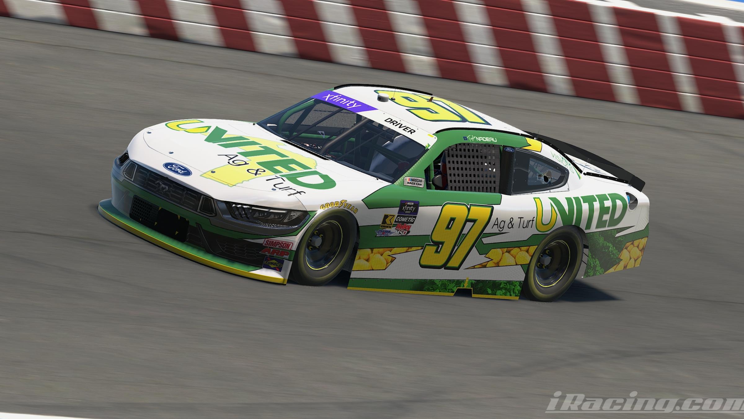 Preview of #97 United Ag & Turf - Taylor Nadeau - Xfinity Ford Mustang by Eric McFarland