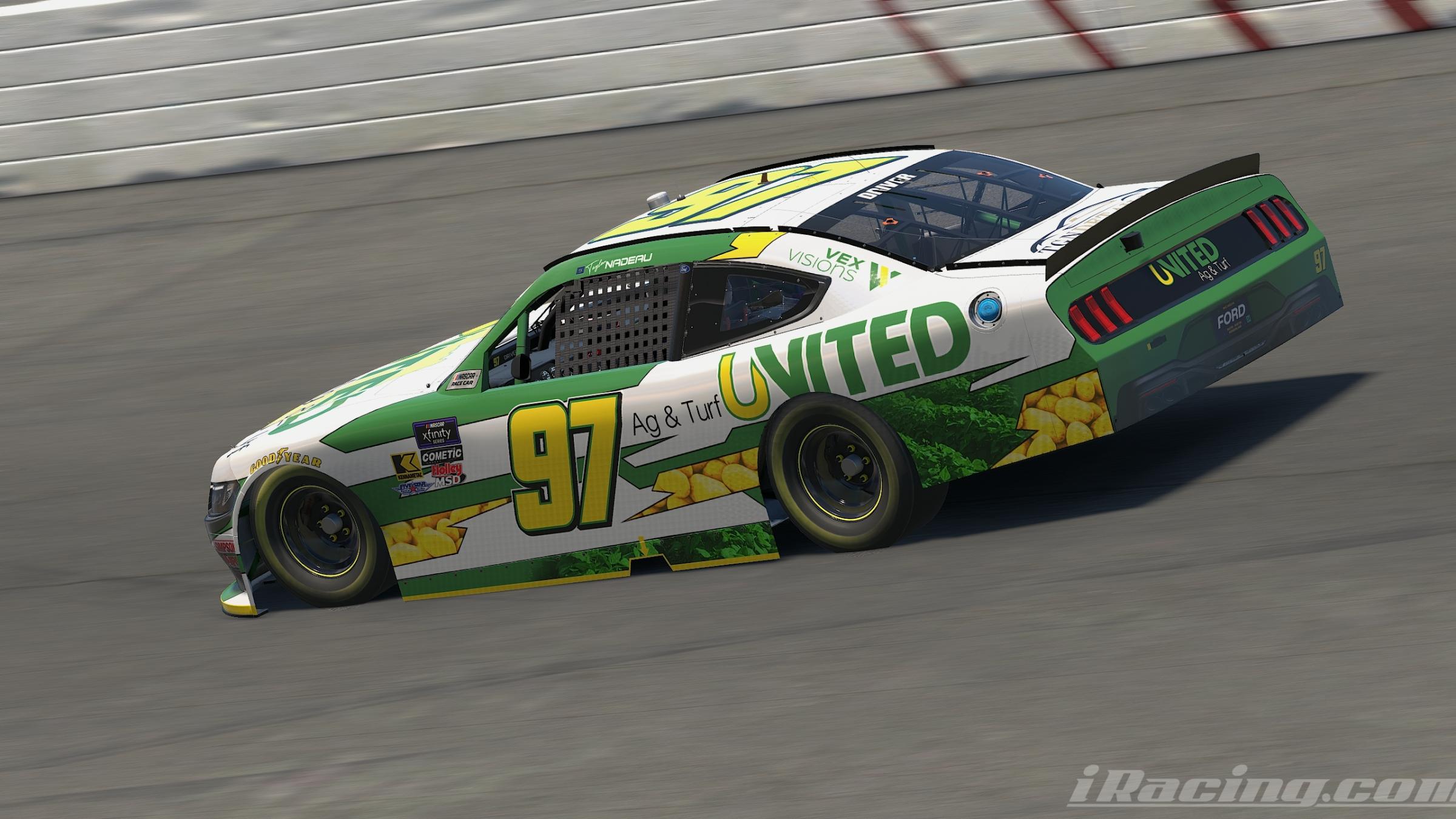 Preview of #97 United Ag & Turf - Taylor Nadeau - Xfinity Ford Mustang by Eric McFarland
