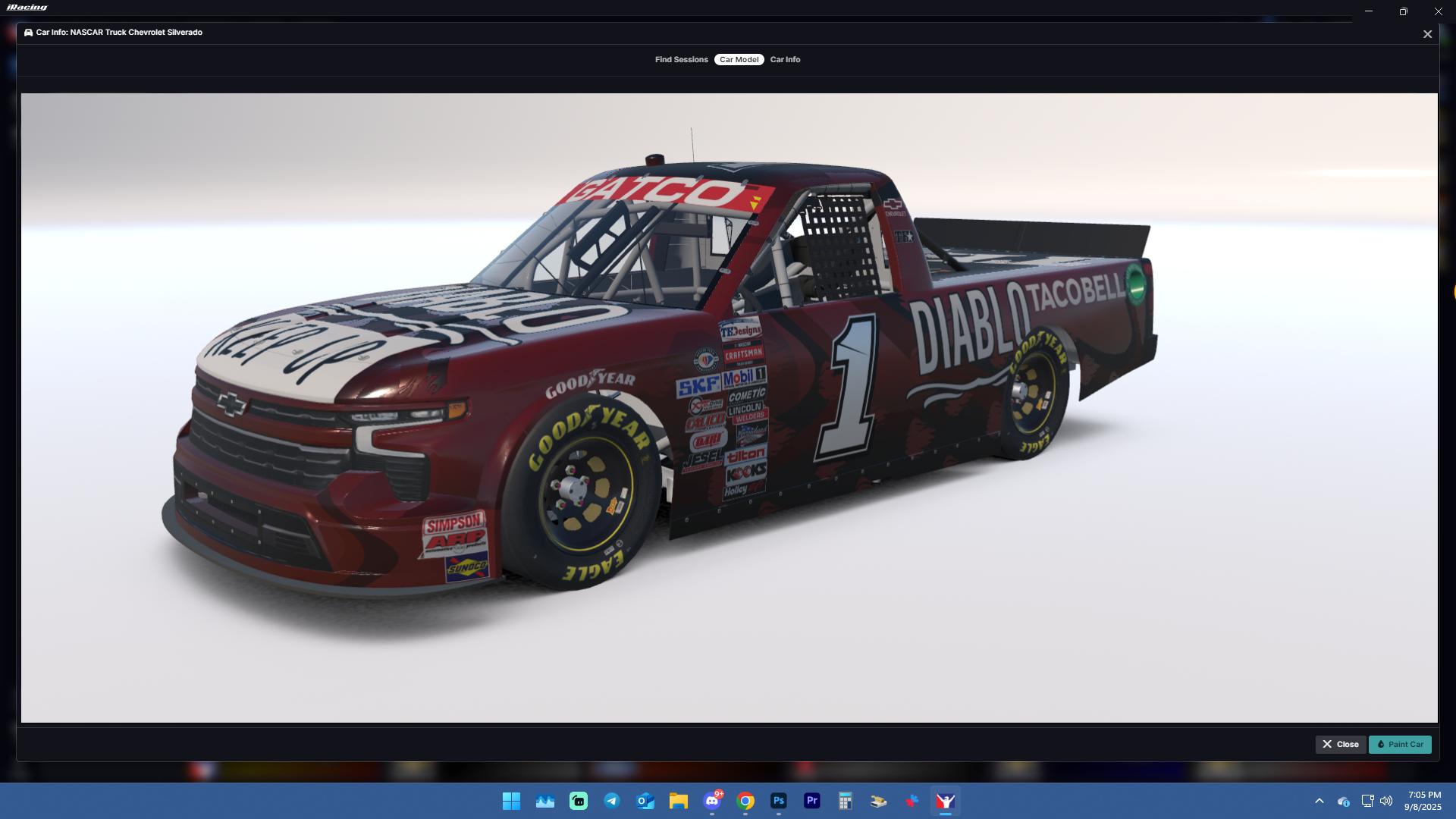 Preview of #1 - Wyatt Youngblood - Taco Bell / Diablo Hot Sauce - 2025 GATCOTruck Series by Teejay Handley