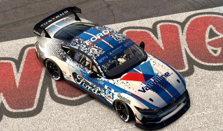 Metallic Confetti Valvoline Multimatic Mustang GT4