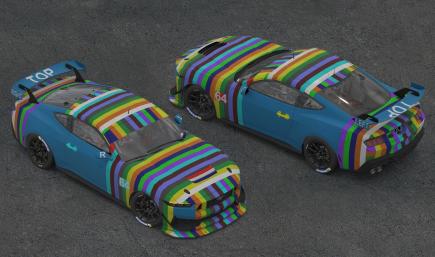 Mustang GT4 Stripes